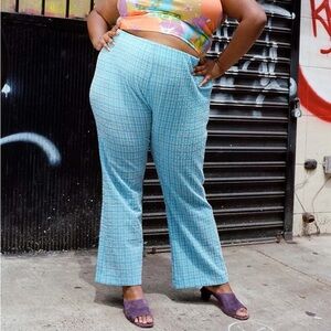 Wray NYC Blue Checkered Pants